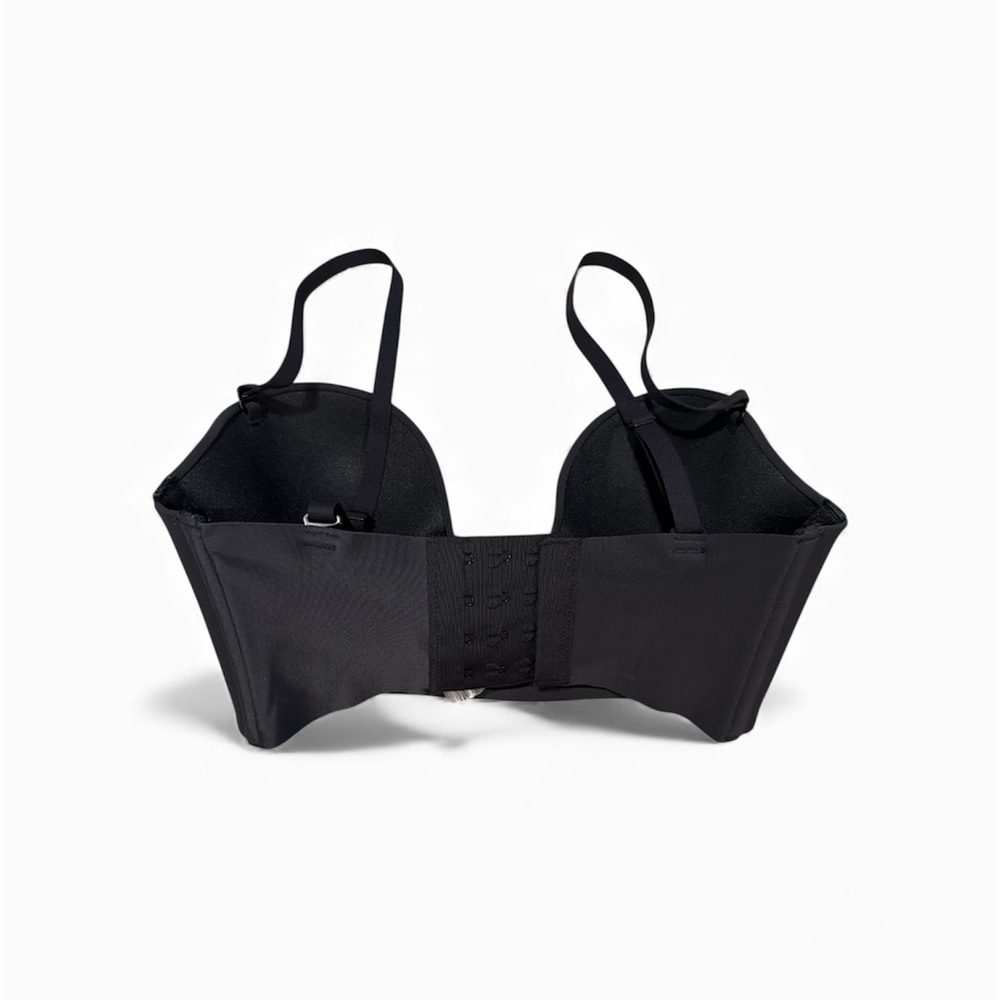 SKIMS Deep Plunge Shapeware Bra in Onyx Color NWOT - Picture 3 of 5